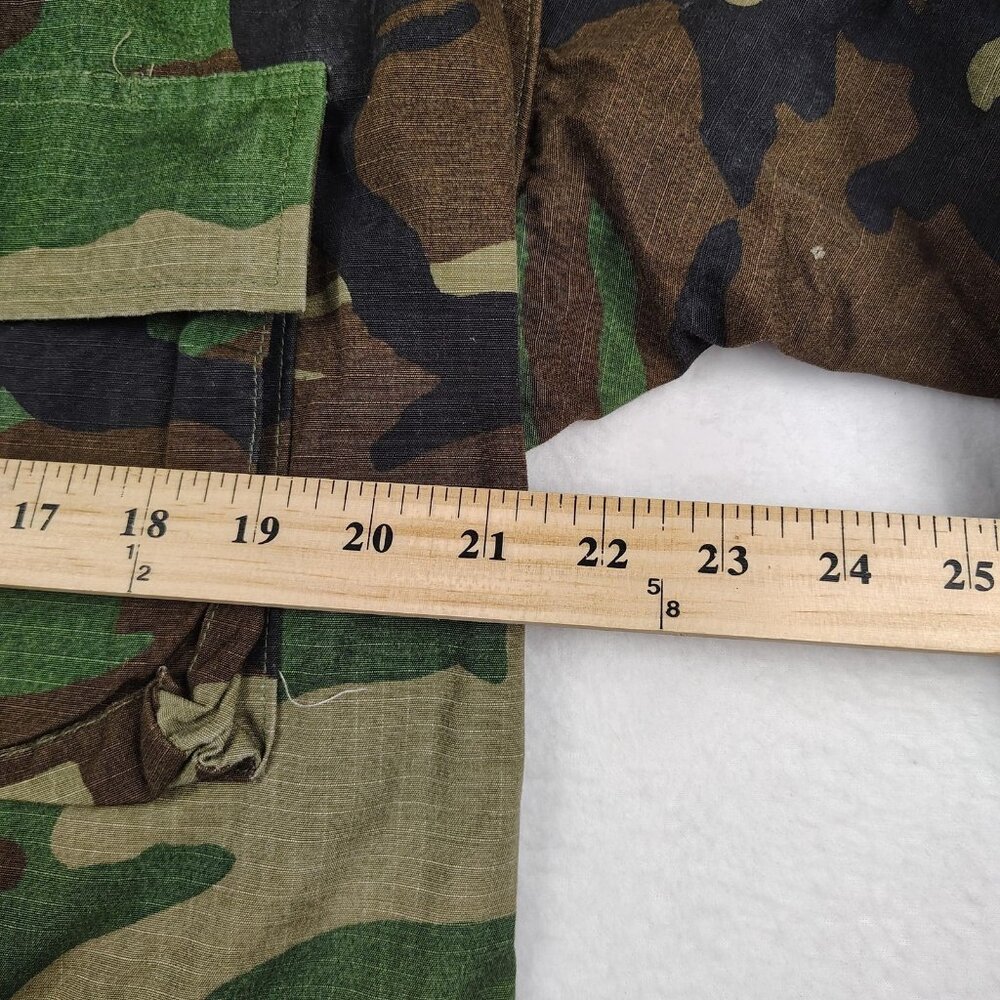 US Army BDU Jacket Mens Medium Short Woodland Camo Ripstop USGI Military Coat - Picture 10 of 10